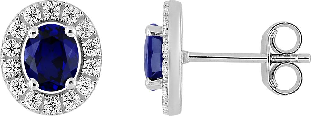 Boucles d'oreilles Saphir Diana