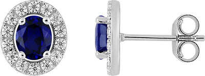 Boucles d'oreilles Saphir Diana