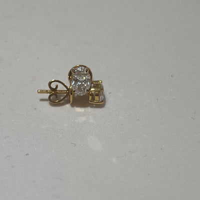 Boucles d'Oreilles Puces Diamants