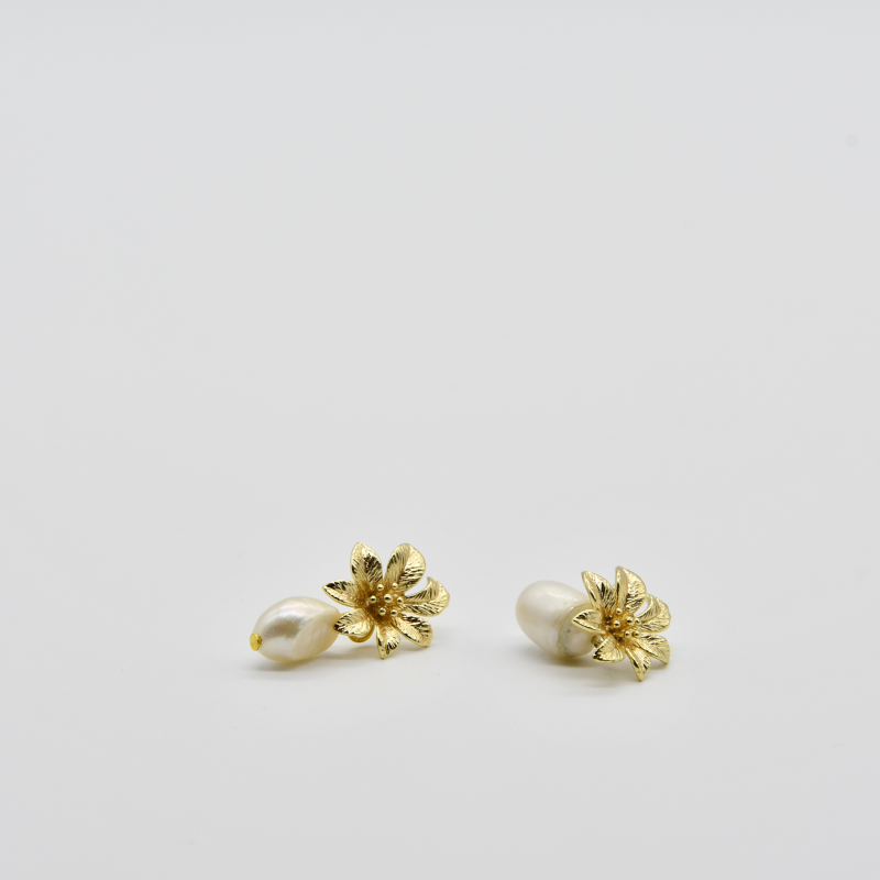Boucles D'oreilles élégantes En Fausses Perles Blanches - Création Lilei Créa - Neuf Avec étiquettes