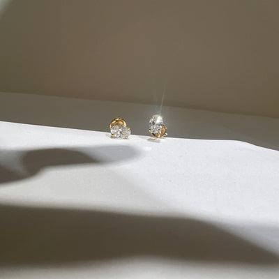 Boucles d'Oreilles Puces Diamants