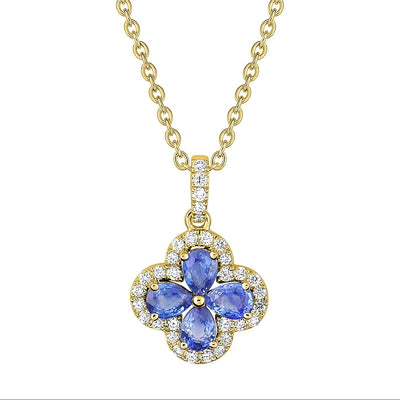 Collier Trèfle diamants