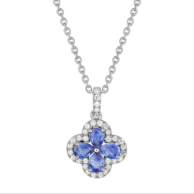 Collier Trèfle diamants