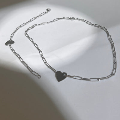 Collier Cœur en Argent