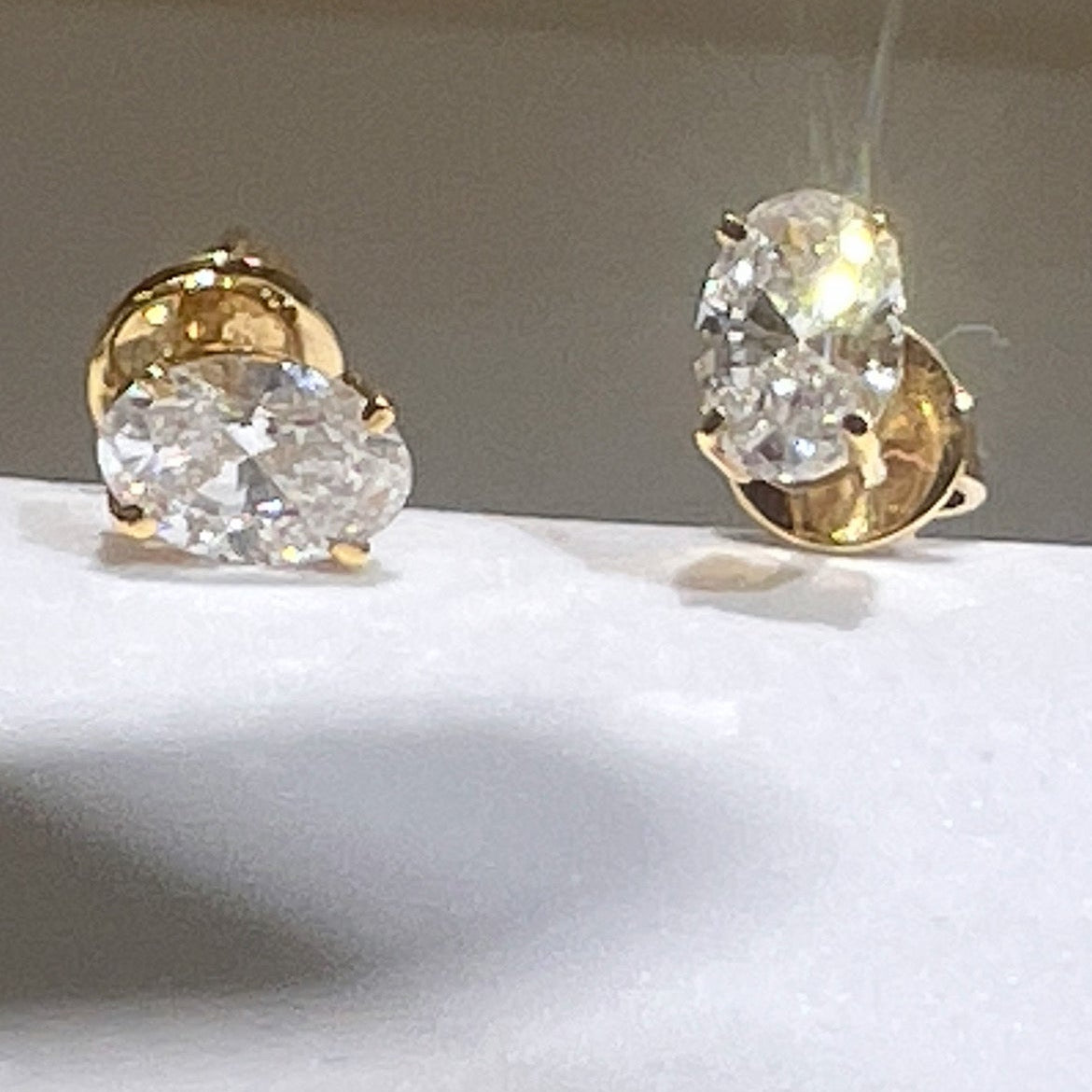 Boucles d'Oreilles Puces Diamants