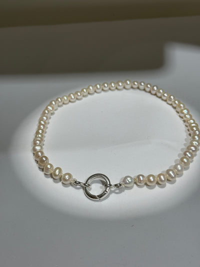 Collier en perles d'eau Bleu